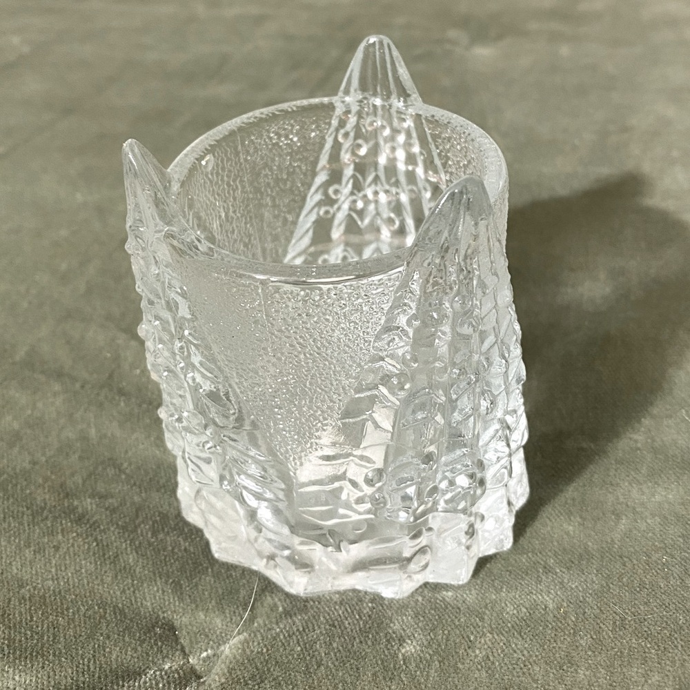 Designed Himark glass tea light candle holder trees no candle included 1987 #13